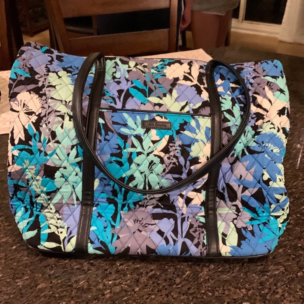 Vera Bradley Camofloral Large Zip Top Tote